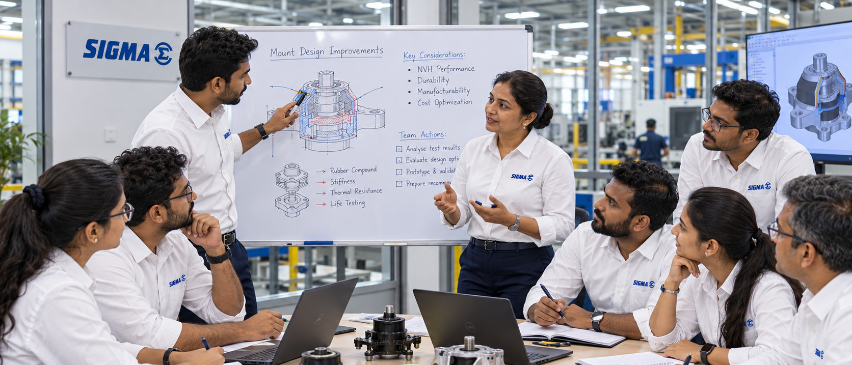 Sigma team members participating in an instructor-led training session